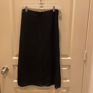 Vince crochet navy skirt, NWT, XS